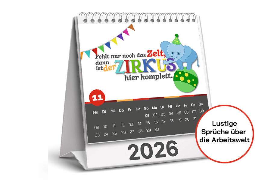 Sprüchekalender "Arbeitswelt" 2026