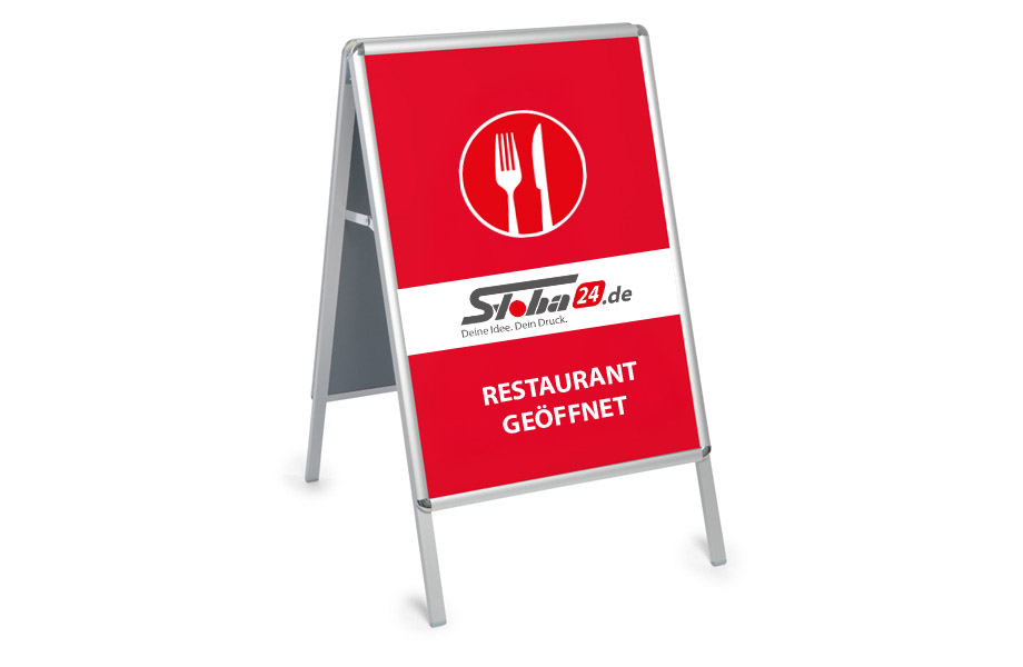 Kundenstopper inkl. Druck