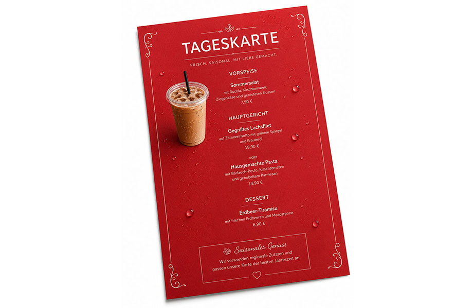 SmartPaper Speisekarte