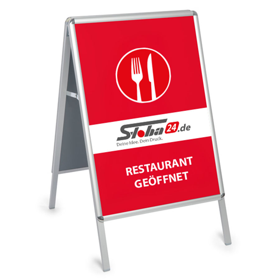 Kundenstopper inkl. Druck