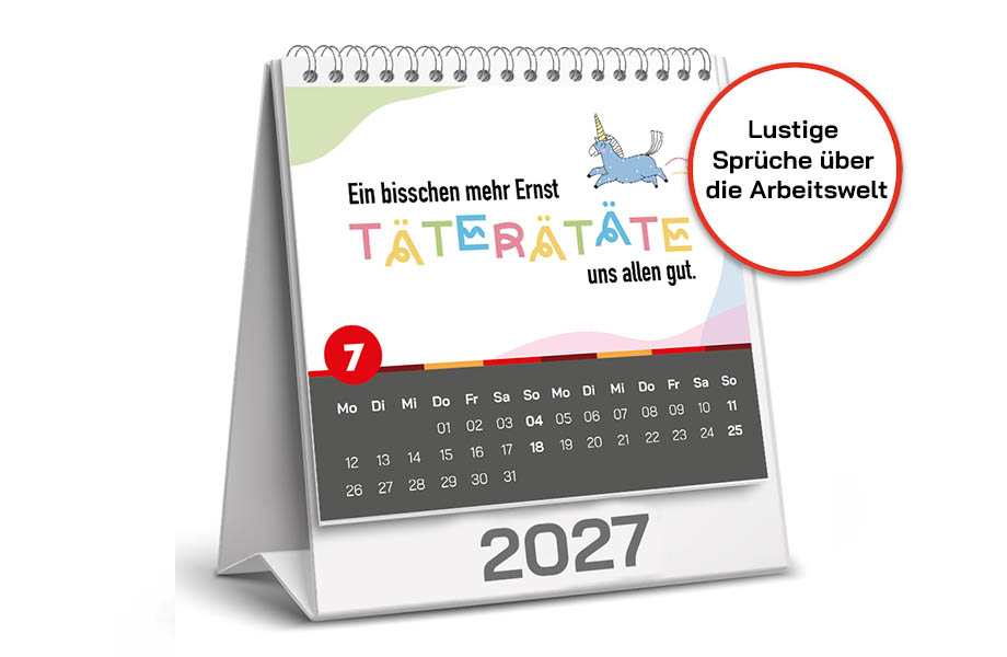 Sprüchekalender "Alltagshelden" 2027