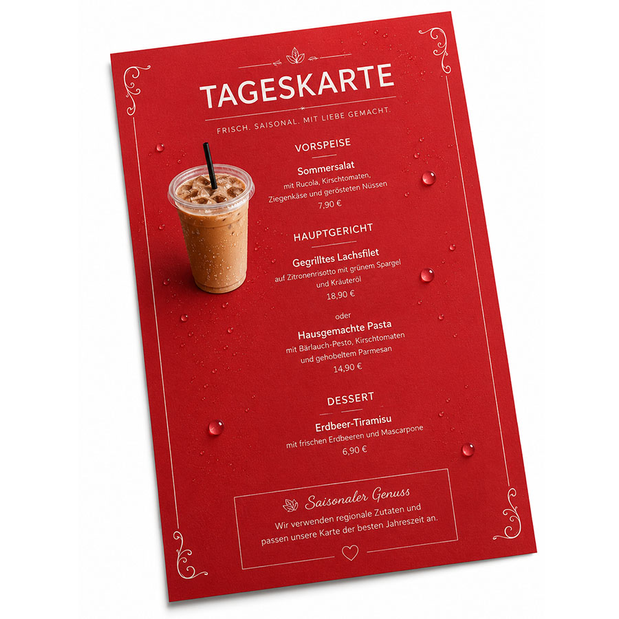 SmartPaper Speisekarte