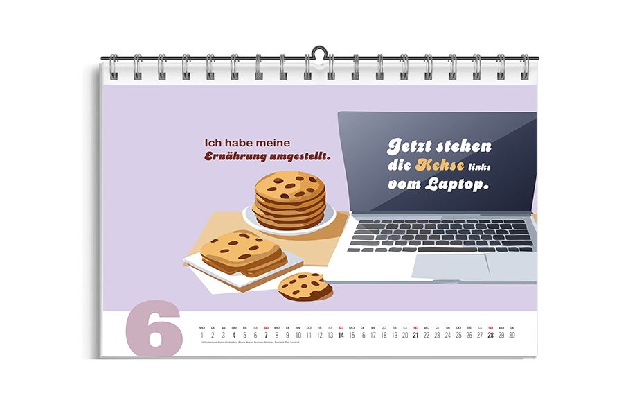 Wandkalender Sprüche "Arbeitswelt" 2026